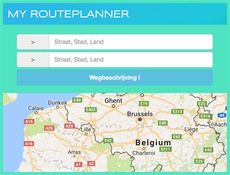 routeplanner aanvragen.